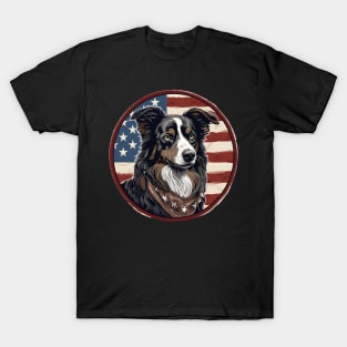 Collie 4th of July T-Shirt